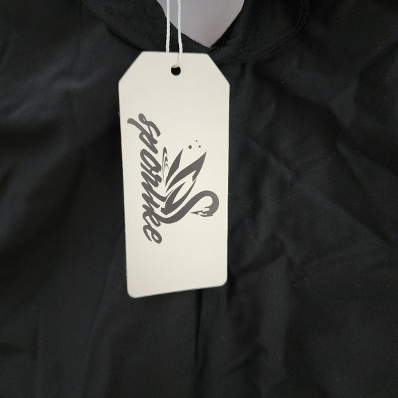 M Nwt Medium Black Ruffled One-piece Swimsuit - Picture 6 of 9